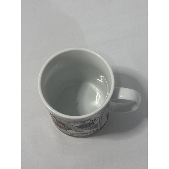 Vtg Shibata Japan Fine Porcelain Coffee Tea Mug – House Scene Design – Cozycore - Picture 3 of 4